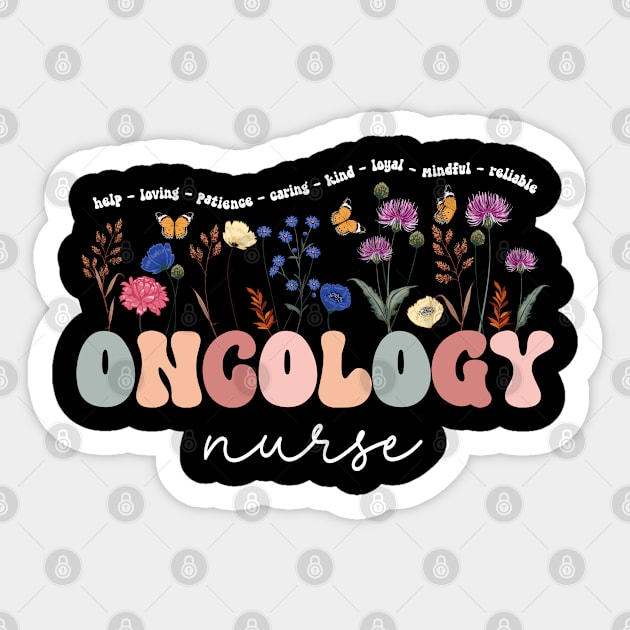 Funny Oncology Nurse Squad Oncology Medical Assistant Sticker by abdelmalik.m95@hotmail.com